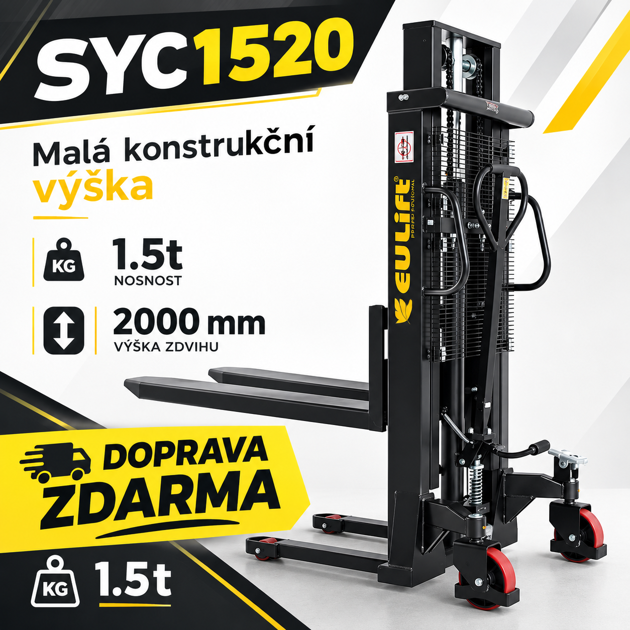 Vysokozdvižný vozík SYC1520 Eulift