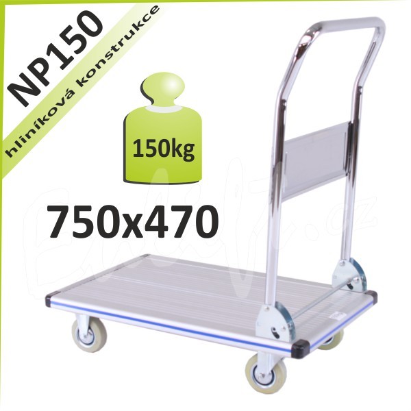 Plošinový vozík hliníkový nosnost 150kg